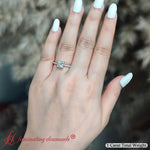 Load image into Gallery viewer, 1-ct-french-pave-princess-cut-petite-diamond-engagement-ring-in-white-gold-FD9918
