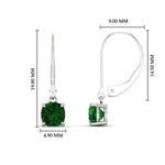 Load image into Gallery viewer, 1-ct-leverback-cushion-cut-emerald-drop-earrings-in-white-gold-fdear11236cugemgrangle4-1.00ct-nl-wg-hw.jpg?v=1765359796