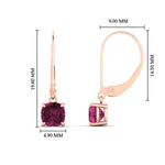 Load image into Gallery viewer, 1-ct-leverback-cushion-cut-pink-sapphire-drop-earrings-in-rose-gold-fdear11236cugsadrpiangle4-1.00ct-nl-rg-hw.jpg?v=1765359796