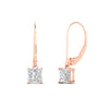 Load image into Gallery viewer, 1-ct-princess-cut-diamond-leverback-dangle-earrings-in-rose-gold-fdear11236prangle1-1.00ct-nl-rg.jpg?v=1765510586