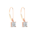 Load image into Gallery viewer, 1-ct-princess-cut-diamond-leverback-dangle-earrings-in-rose-gold-fdear11236prangle3-1.00ct-nl-rg.jpg?v=1765510586