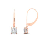 Load image into Gallery viewer, 1-ct-princess-cut-diamond-leverback-dangle-earrings-in-rose-gold-fdear11236prangle4-1.00ct-nl-rg.jpg?v=1765510587