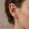 Load image into Gallery viewer, 1-ct-princess-cut-diamond-leverback-dangle-earrings-in-white-gold-fdear11236pr-model