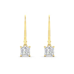 Load image into Gallery viewer, 1-ct-princess-cut-diamond-leverback-dangle-earrings-in-yellow-gold-fdear11236prangle2-1.00ct-nl-yg.jpg?v=1765510586