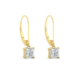 Load image into Gallery viewer, 1-ct-princess-cut-diamond-leverback-dangle-earrings-in-yellow-gold-fdear11236prangle3-1.00ct-nl-yg.jpg?v=1765510586