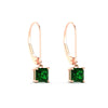 Load image into Gallery viewer, 1-ct-princess-cut-emerald-leverback-dangle-earrings-in-rose-gold-fdear11236prgemgrangle3-1.00ct-nl-rg.jpg?v=1765510587
