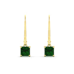 Load image into Gallery viewer, 1-ct-princess-cut-emerald-leverback-dangle-earrings-in-yellow-gold-fdear11236prgemgrangle2-1.00ct-nl-yg.jpg?v=1765510587