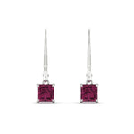 Load image into Gallery viewer, 1-ct-princess-cut-pink-sapphire-leverback-dangle-earrings-in-white-gold-fdear11236prgsadrpiangle2-1.00ct-nl-wg.jpg?v=1765510587