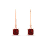 Load image into Gallery viewer, 1-ct-princess-cut-ruby-leverback-dangle-earrings-in-rose-gold-fdear11236prgrudrangle2-1.00ct-nl-rg.jpg?v=1765510587
