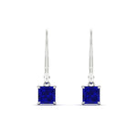 Load image into Gallery viewer, 1-ct-princess-cut-sapphire-leverback-dangle-earrings-in-white-gold-fdear11236prgsablangle2-1.00ct-nl-wg.jpg?v=1765510586