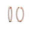 Load image into Gallery viewer, 1-ct-u-prong-diamond-hoop-earring-in-rose-gold-fdear10803angle1-1.00ct-nl-rg