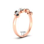 Load image into Gallery viewer, 1-ct-vintage-black-diamond-wedding-bands-for-women-in-rose-gold-fdw2308gblackangle2-1.00ct-nl-rg-hw
