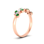 Load image into Gallery viewer, 1-ct-vintage-emerald-wedding-bands-for-women-in-rose-gold-fdw2308gemgrangle2-1.00ct-nl-rg
