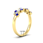 Load image into Gallery viewer, 1-ct-vintage-sapphire-wedding-bands-for-women-in-yellow-gold-fdw2308gsablangle2-1.00ct-nl-yg-hw
