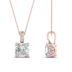 Load image into Gallery viewer, 1-ct-asschre-cut-diamond-filigree-pendant-in-FDPD86802AS1.0CTANGLE2-NL-RG
