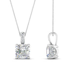 Load image into Gallery viewer, 1-ct-asschre-cut-diamond-filigree-pendant-in-FDPD86802AS1.0CTANGLE2-NL-WG
