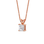 Load image into Gallery viewer, 1-ct.-diamond-princess-cut-solitaire-necklace-in-rose-gold-FDPD8469ANGLE2-PR-1.00-RG.jpg?v=1758712604
