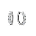 Thumbnail 4 - 1-Ct.-Diamond-Small-Hoop-Earring-In-White-Gold-FDEAR10773-1.00+CT-WG