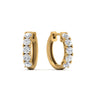 Load image into Gallery viewer, 1-Ct-Lab-Diamond-Small-Hoop-Earring-In-14K-Yellow-Gold-FDEAR10773
