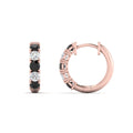 Thumbnail 40 - 1-ct.-diamond-small-hoop-earring-with-black-diamond-in-rose-gold-FD-EAR10773GBLACK-NL-RG