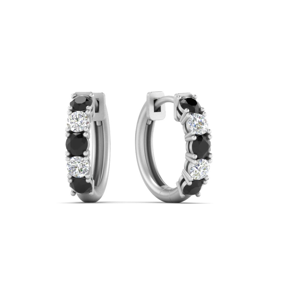 1-ct.-diamond-small-hoop-earring-with-black-diamond-in-white-gold-FD-EAR10773GBLACK-NL-WG