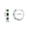 Load image into Gallery viewer, 1-ct.-diamond-small-hoop-earring-with-emerald-in-white-gold-FDEAR10773GEMGRANGLE1-NL-WG_35e83f47-5615-4164-9f94-c3af362e83d1