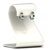 Load image into Gallery viewer, 1-ct.-diamond-small-hoop-earring-with-emerald-in-white-gold-FD-EAR10773GEMGR-NL-WG