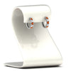 Load image into Gallery viewer, 1-ct.-diamond-small-hoop-earring-with-orange-sapphire-in-white-gold-FD-EAR10773GSAOR-NL-WG