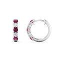 Thumbnail 48 - 1-ct.-diamond-small-hoop-earring-with-pink-sapphire-in-white-gold-FD-EAR10773GSADRPI-NL-WG