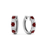 Load image into Gallery viewer, 1-ct.-diamond-small-hoop-earring-with-ruby-in-white-gold-FD-EAR10773GRUDR-NL-WG