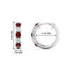 Load image into Gallery viewer, 1-ct.-diamond-small-hoop-earring-with-ruby-in-white-gold-FDEAR10773GRUDRANGLE1-NL-WG_f9f5106a-4089-4eef-b48d-14b00d1e72d4