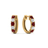 Load image into Gallery viewer, 1-ct.-diamond-small-hoop-earring-with-ruby-in-yellow-gold-FD-EAR10773GRUDR-NL-YG