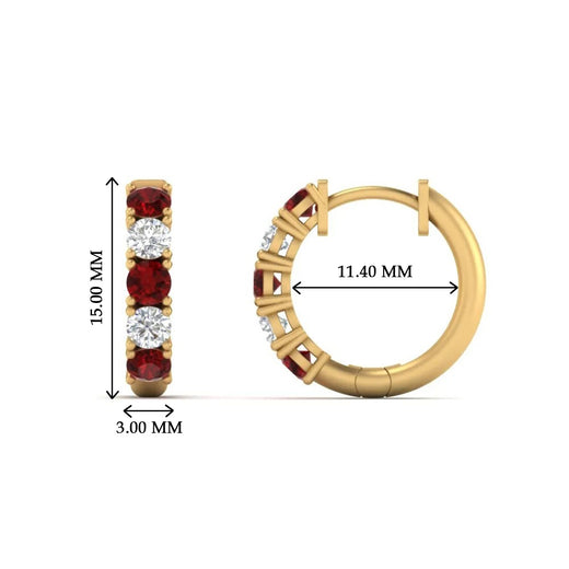1-ct.-diamond-small-hoop-earring-with-ruby-in-yellow-gold-FDEAR10773GRUDRANGLE1-NL-YG_152b2dd0-3620-44c6-929f-7ae9e7a6947c