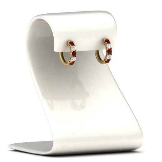 1-ct.-diamond-small-hoop-earring-with-ruby-in-yellow-gold-FD-EAR10773GRUDR-NL-YG