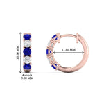 Load image into Gallery viewer, 1-ct.-diamond-small-hoop-earring-with-sapphire-in-rose-gold-FDEAR10773GSABLANGLE1-NL-RG_00bc6bab-c305-4e47-a922-e788a49bd0da

