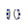 Load image into Gallery viewer, 1-ct.-diamond-small-hoop-earring-with-sapphire-in-white-gold-FD-EAR10773GSABL-NL-WG