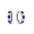 Thumbnail 43 - 1-ct.-diamond-small-hoop-earring-with-sapphire-in-white-gold-FD-EAR10773GSABL-NL-WG