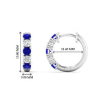 Load image into Gallery viewer, 1-ct.-diamond-small-hoop-earring-with-sapphire-in-white-gold-FDEAR10773GSABLANGLE1-NL-WG_1703283f-2b30-476d-8151-e207d19f5c72
