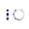 Load image into Gallery viewer, 1-ct.-diamond-small-hoop-earring-with-sapphire-in-white-gold-FD-EAR10773GSABL-NL-WG