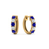 Load image into Gallery viewer, 1-ct.-diamond-small-hoop-earring-with-sapphire-in-yellow-gold-FD-EAR10773GSABL-NL-YG