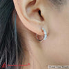 Load image into Gallery viewer, 1 Carat Sparkle Five Stone Hoop Earrings