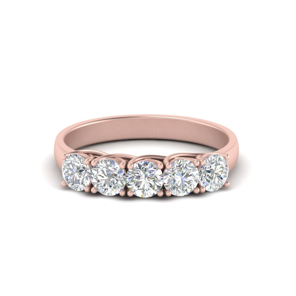1-ct.-diamond-trellis-5-stone-wedding-band-in-rose-gold-FD10769RO-1.00CTANGLE3-NL-RG