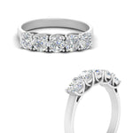 Load image into Gallery viewer, 1-ct.-diamond-trellis-5-stone-wedding-band-in-white-gold-FD10769RO-1.00CTANGLE3-NL-WG
