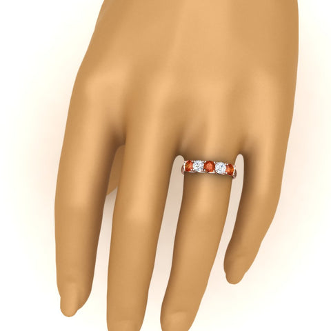 1-ct.-diamond-trellis-5-stone-wedding-band-with-orange-sapphire-in-rose-gold-FD10769RO-1.00CTGSAORANGLE3-NL-RG