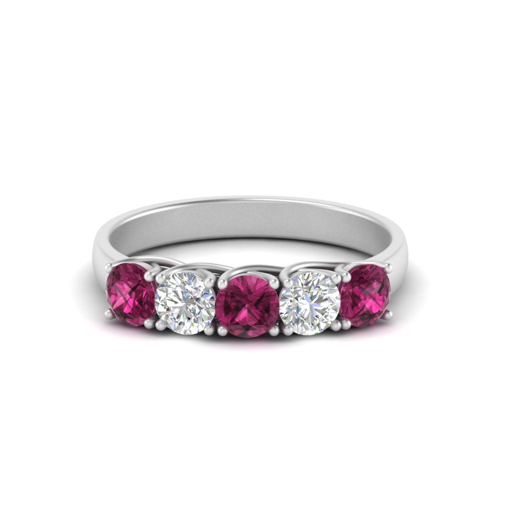 1-ct.-diamond-trellis-5-stone-wedding-band-with-pink-sapphire-in-white-gold-FD10769RO-1.00CTGSADRPIANGLE3-NL-WG