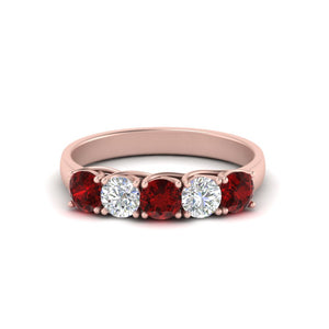 1 Ct. Diamond Trellis 5 Stone Band