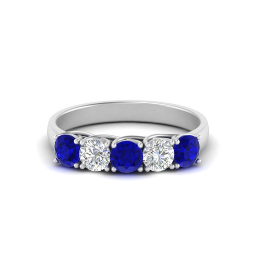 1-ct.-diamond-trellis-5-stone-wedding-band-with-sapphire-in-white-gold-FD10769RO-1.00CTGSABLANGLE3-NL-WG