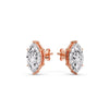 Load image into Gallery viewer, Marquise Diamond 6 Prong Stud Earrings Half Carat