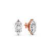 Load image into Gallery viewer, Marquise Diamond 6 Prong Stud Earrings Half Carat