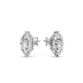 Thumbnail 11 - Marquise Diamond 6 Prong Stud Earrings Half Carat